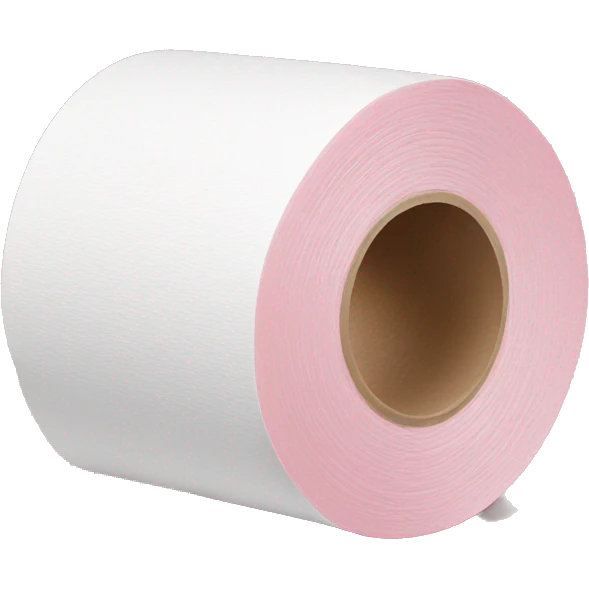 Light pink toilet paper emoji