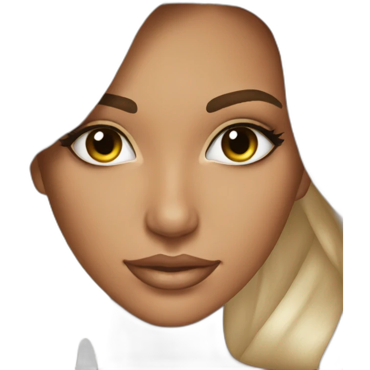 beautiful girl with spraytan emoji