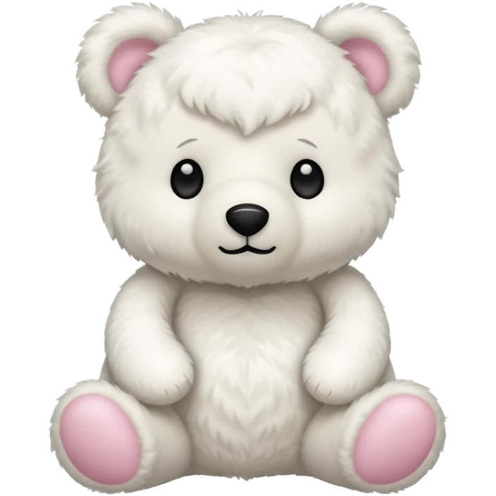 whiteteddy bear  emoji