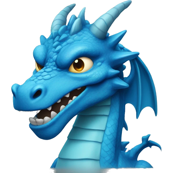 cool blue dragon emoji