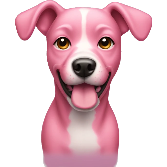 Pink dog emoji