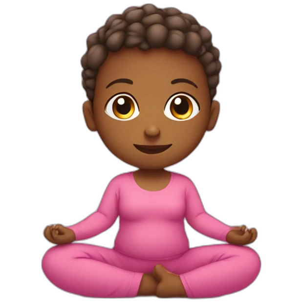 Bébé yoga emoji