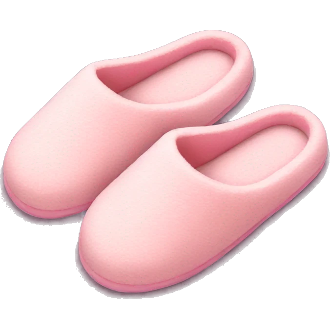 Light pink house slippers emoji