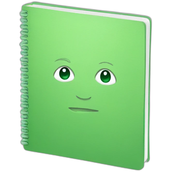 green notebook emoji