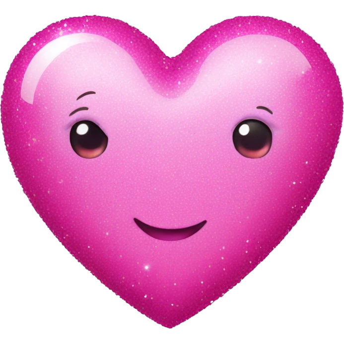  Glittry Pink Heart emoji