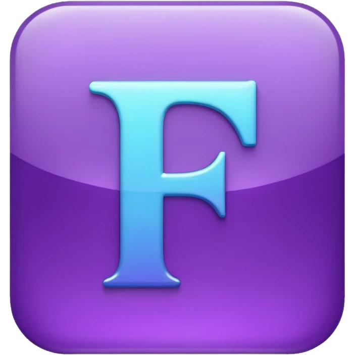 purple letter T emoji