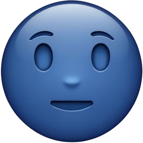 dark blue writing emoji