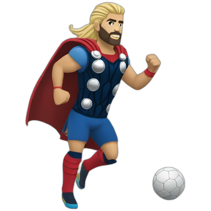 thor qui joue au foot avec riad mahrez emoji