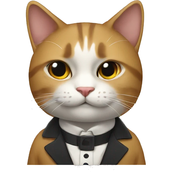 Gato con smoking emoji