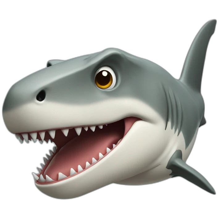 Shark T-rex without jaw emoji