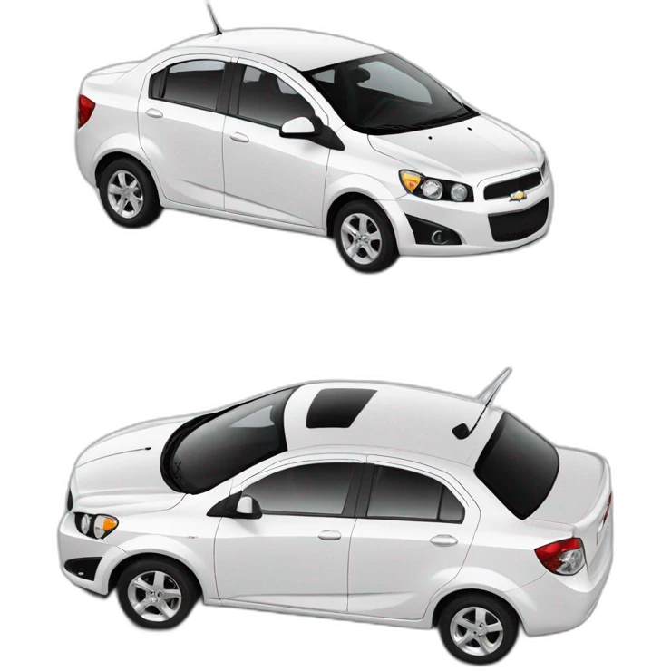 Chevrolet Aveo blanco emoji