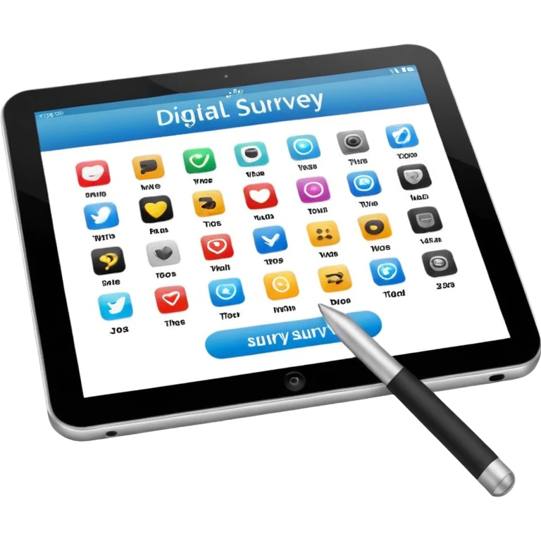 Digital survey emoji