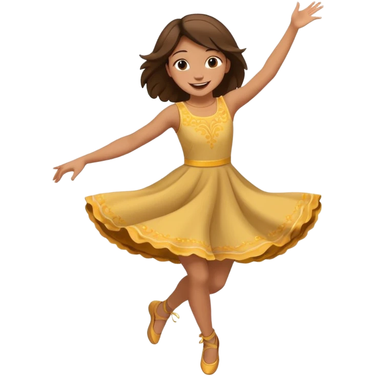 girl dancing jumping emoji