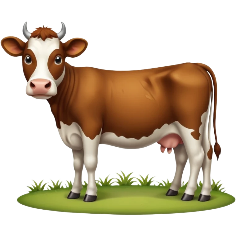 High resolution of A cow emoji