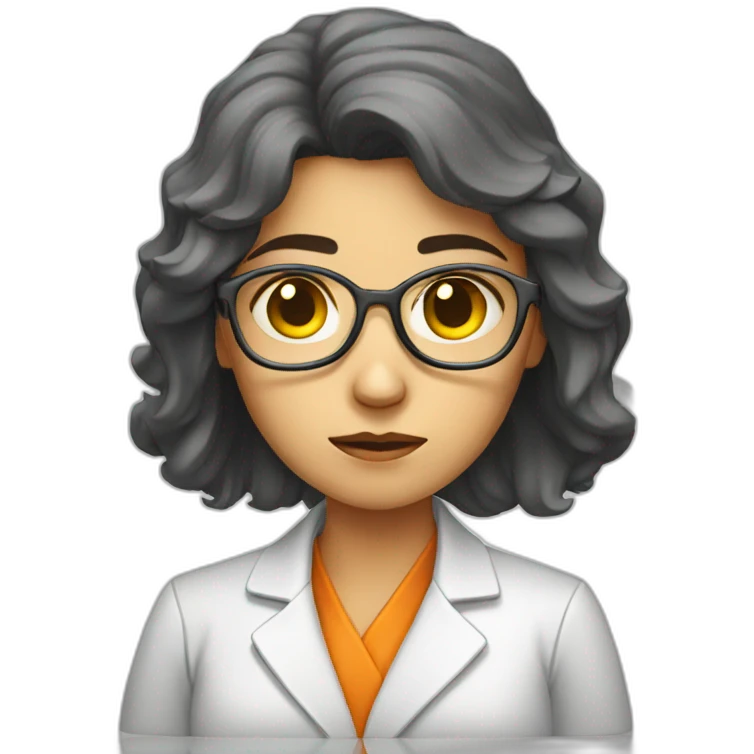 sad female scientist emoji