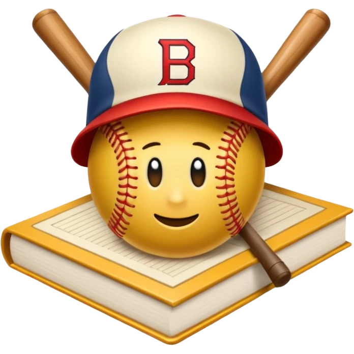 libros con un logo de beisbol  emoji