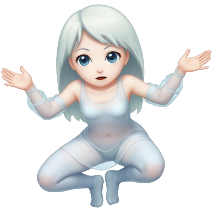 twerking little anime ghost emoji