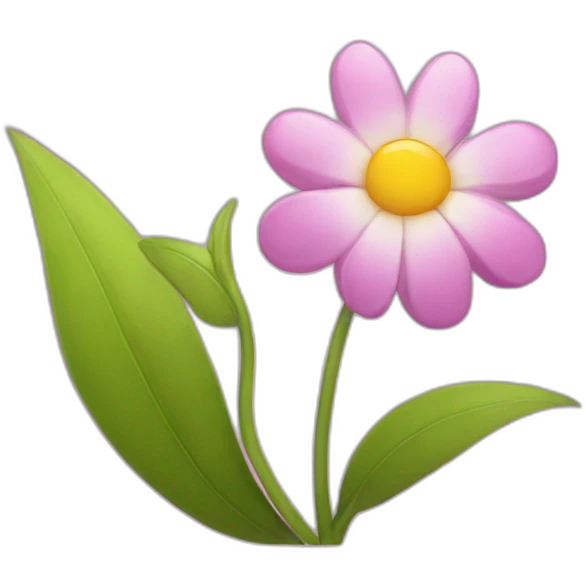 the flower smiles emoji