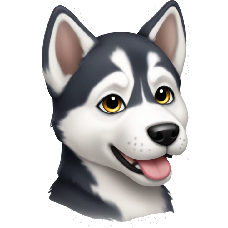 husky puppy  emoji