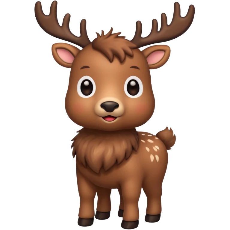 reindeer baby  cute, full body emoji
