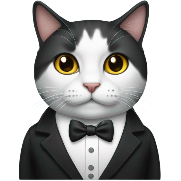 Cat in tuxedo emoji