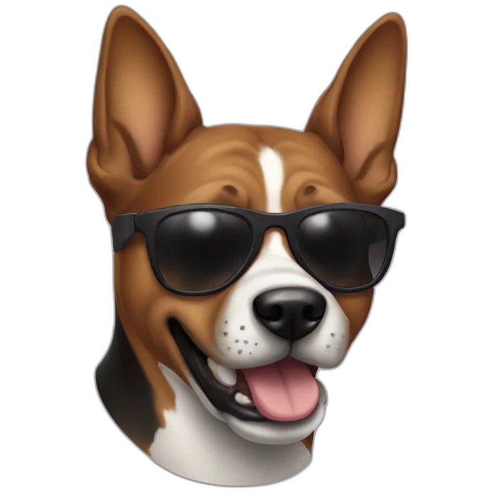 cool dog emoji