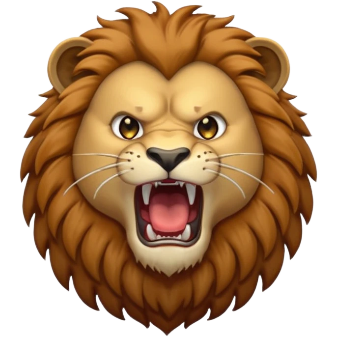 lion roaring hard emoji emoji
