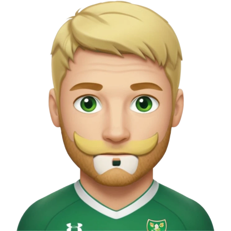 irish rugby player with blond stubble emoji