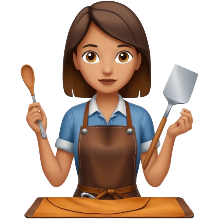 Leather Craft Worker woman  emoji