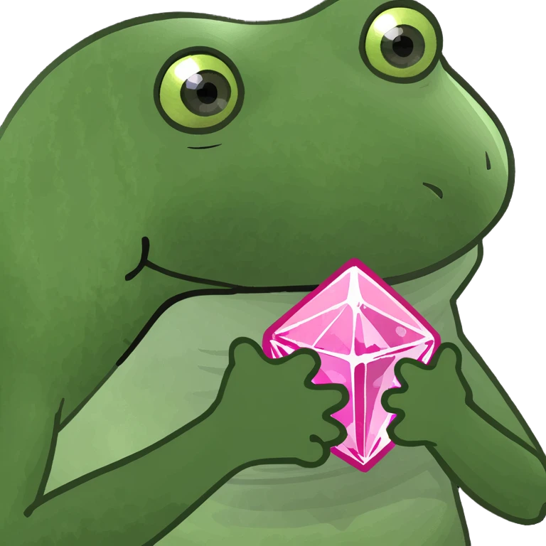 Magic pink mineral crystal emoji