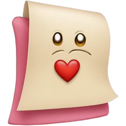 Letter a on a heart emoji
