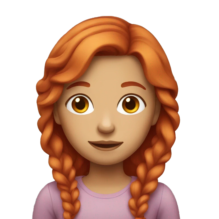 Red-haired girl emoji