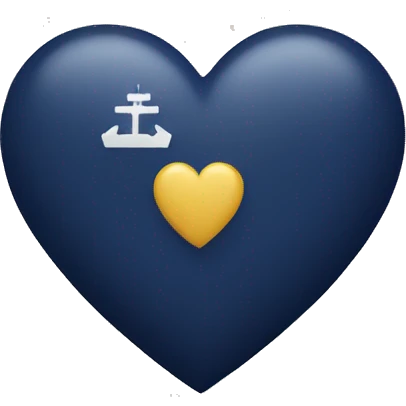 navy heart emoji