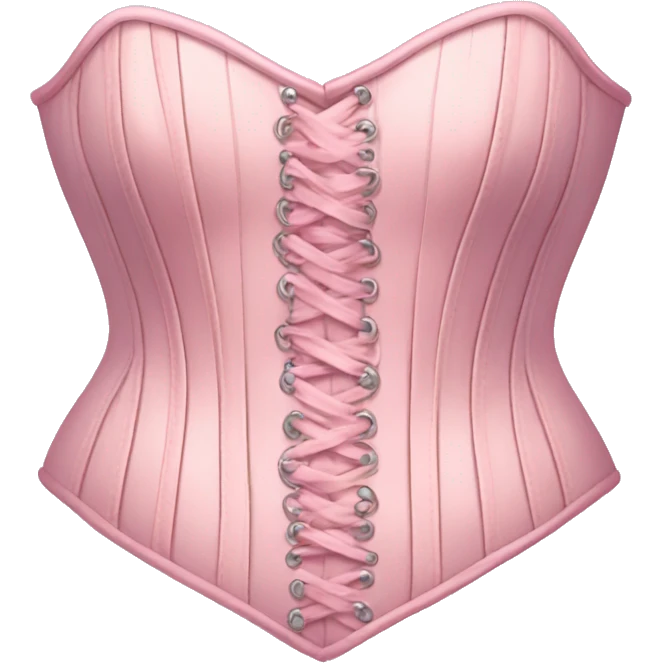 Pastel pink corset  emoji