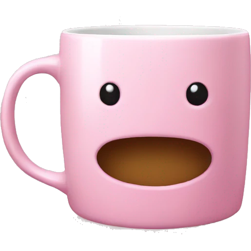 Light pink mug cup emoji