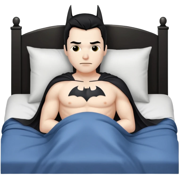 Batman in bed emoji