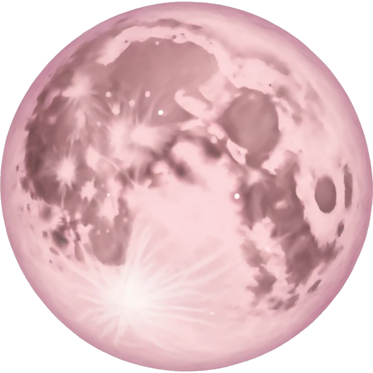 pastel pink moon emoji
