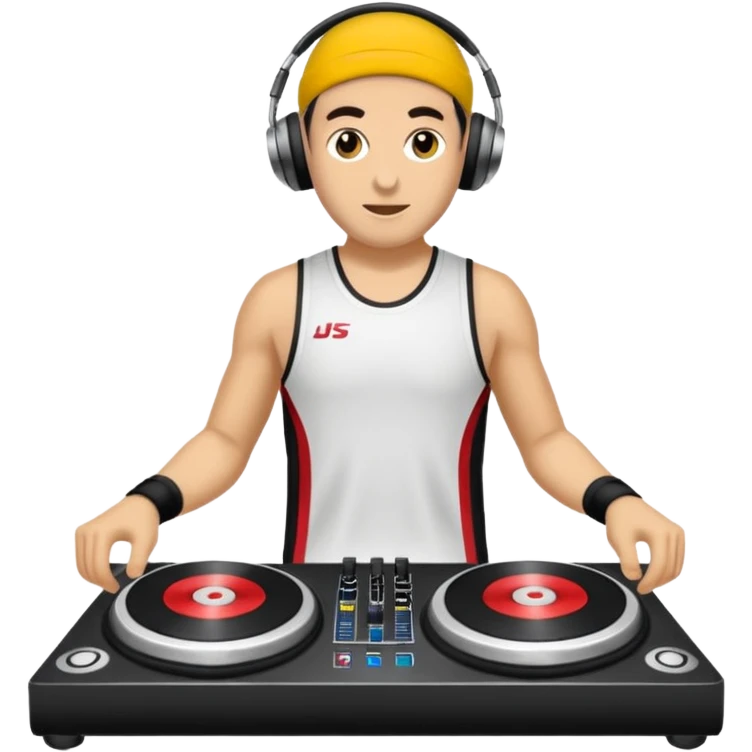 kulaklık takan bir dj emoji