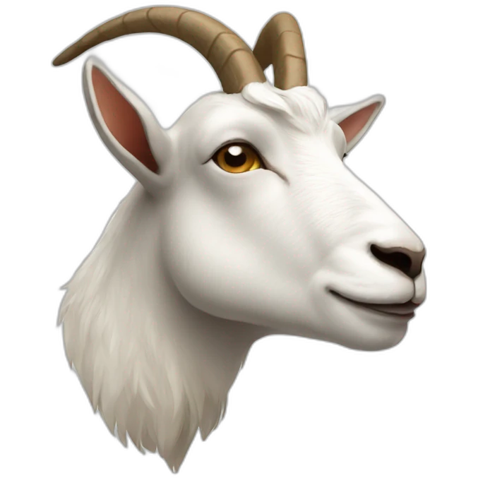 goat profile side emoji