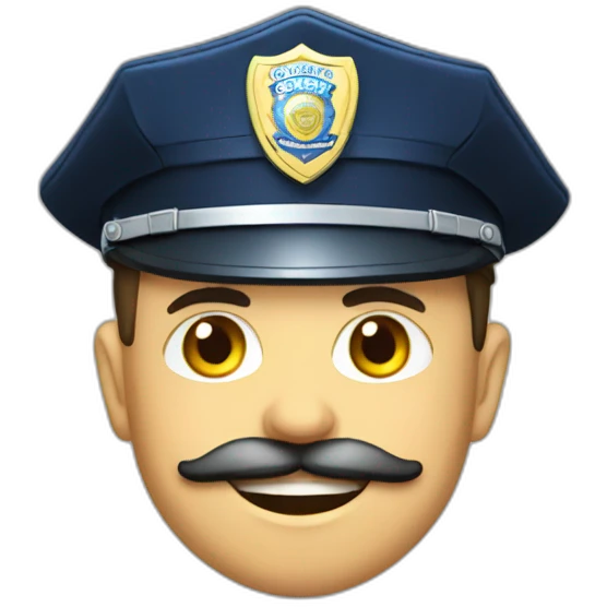 badge de police emoji