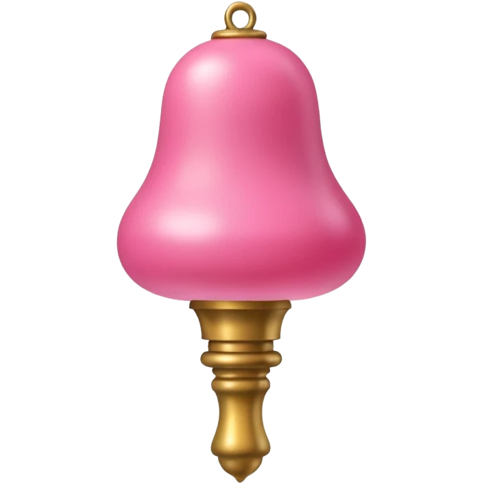 thick veiny skin-toned rod with bulbous bell-shaped pink top emoji