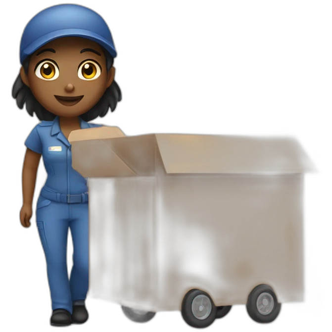 delivery woman emoji