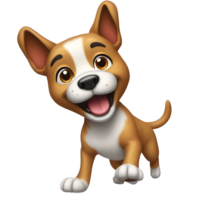 Dancing dog emoji