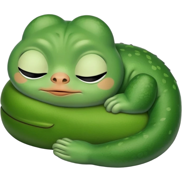 Sleeping pepe emoji