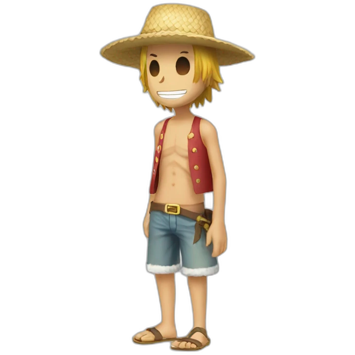 Les chapeau de paille de one piece emoji