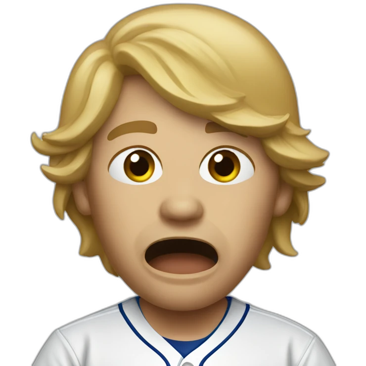 Crying dodgers fan emoji