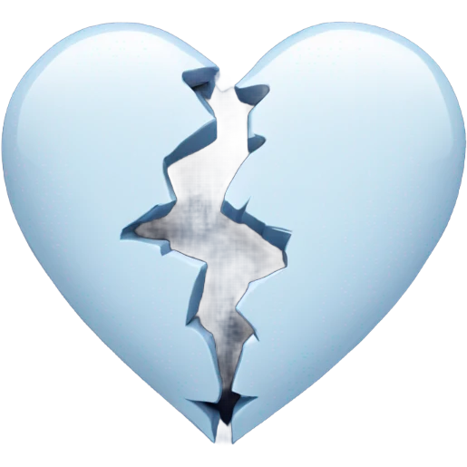 
broken drawn dark blue heart emoji