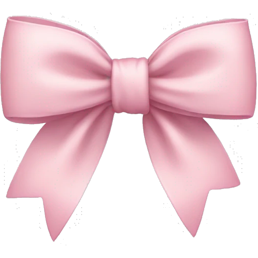 Light pink bow  emoji