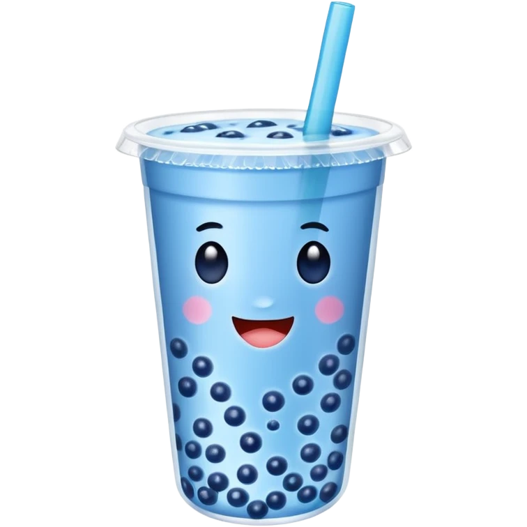 blue bubble tea emoji