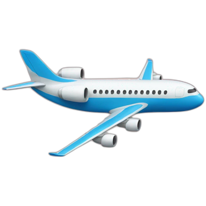 an airplane with a face emoji